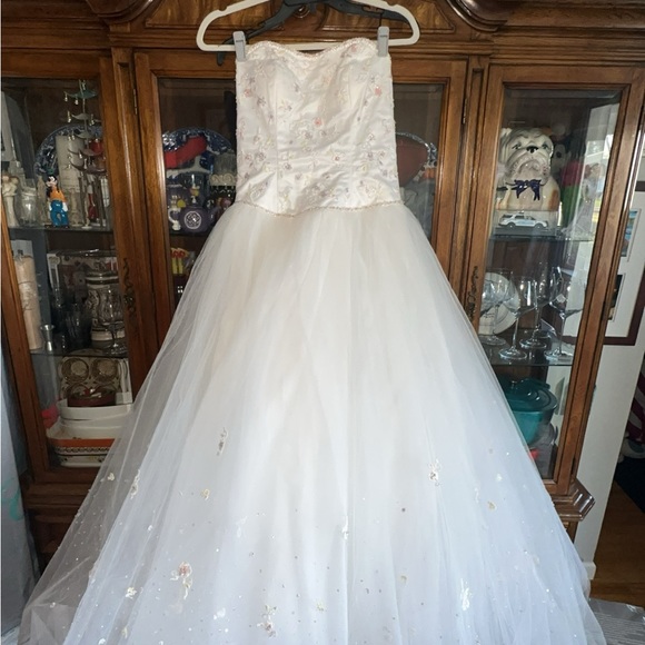 Mori lee By Madeline Gardner Floral Embroidery beaded dress size(9/10) on tag - Picture 5 of 9